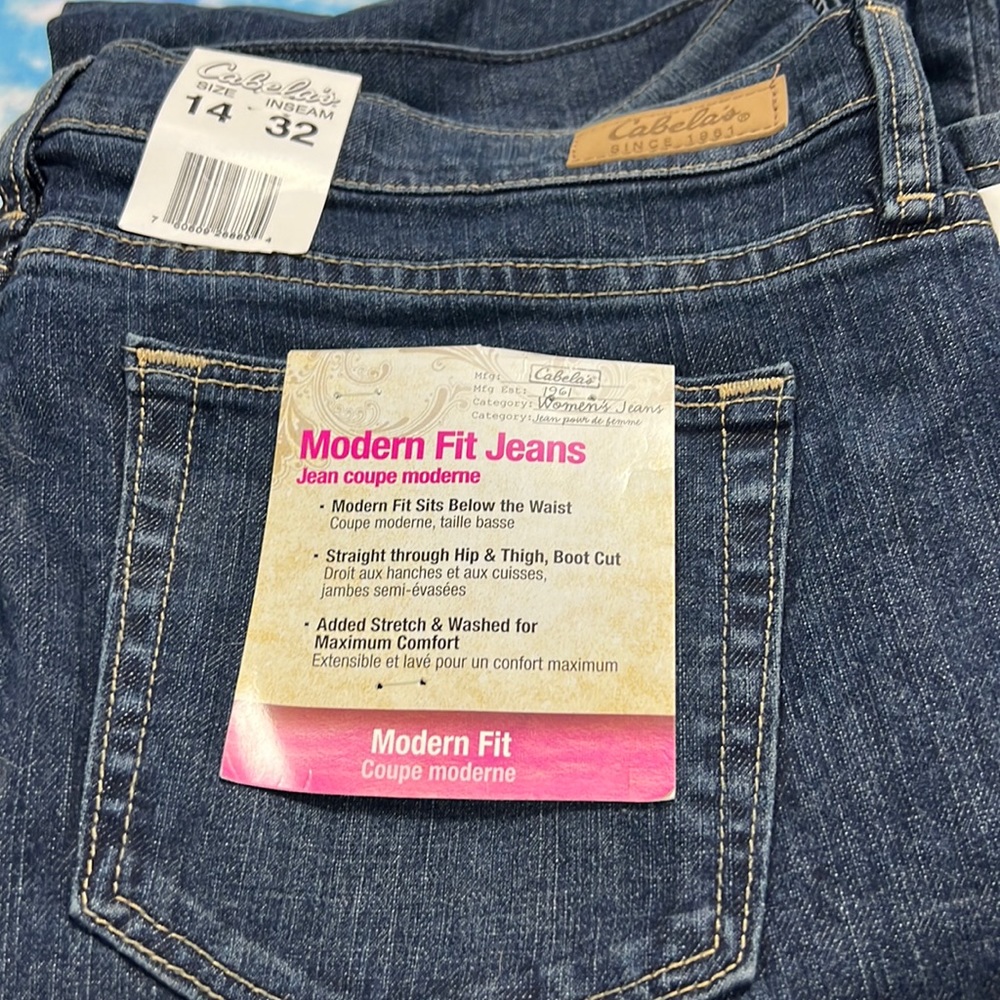 Cabelas size 14 modern fit jeans